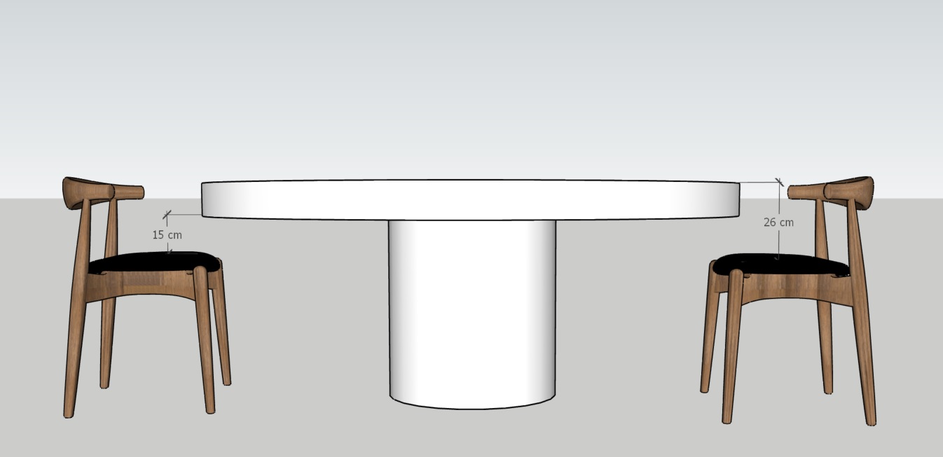 Jak dobrać wysokość stołu do krzeseł