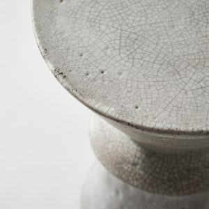Stolik z ceramiki z efektem crackle